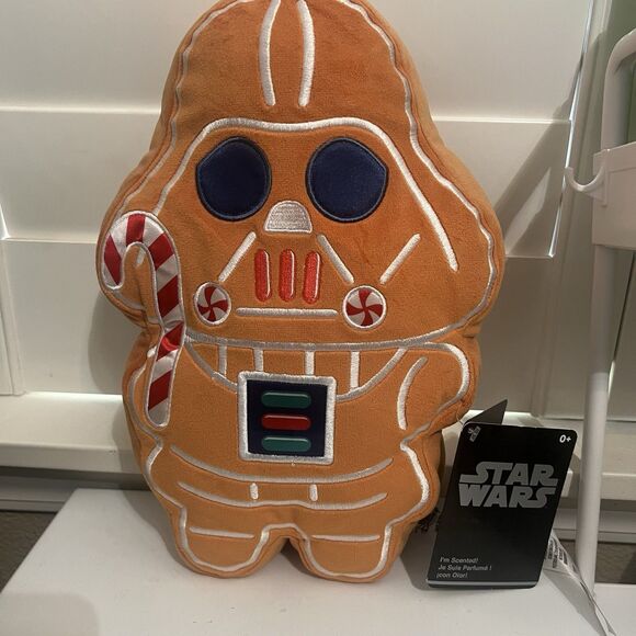 NEW Disney Parks Star Wars Darth Vader Holiday Cookie Gingerbread Scented Plush - Picture 1 of 11